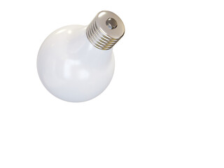 White light bulb. 3d render