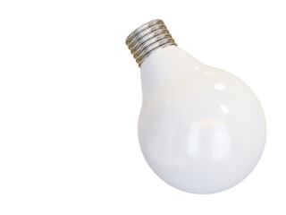 White light bulb. 3d render