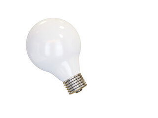 White light bulb. 3d render