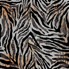 zebra skin pattern © yasemin