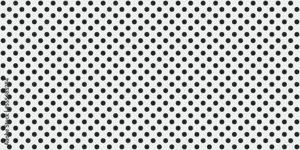 Aufkleber Black polka dots seamless pattern. Vector seamless background for print, surface application and decoration.