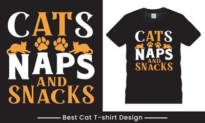 Cat lover t-shirt design typography vector.