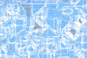 design blue cyber electronic pattern digital graphics background or texture illustration
