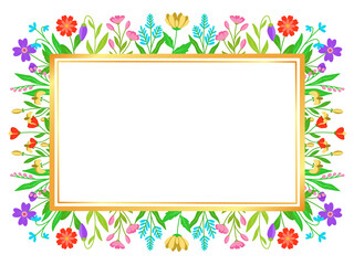 Obraz premium Summer Frame Flower Background