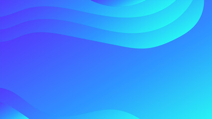 Obraz premium Geometric gradient paper layers 3D papercut on blue vector background. Abstract paper cut texture for topography website template or smooth cartoon origami paper shape concept