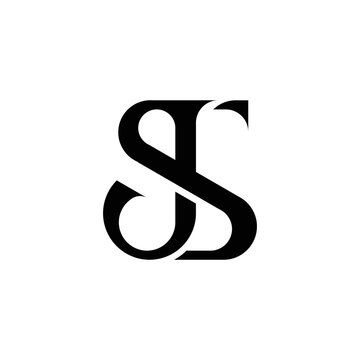 js, sj logo concept