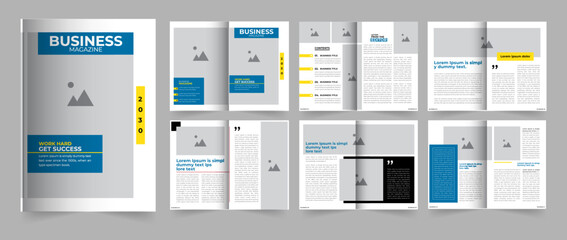 Business Magazine design or magazine design template