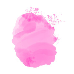 Pink spots. Pink watercolor blobs. Paint stains