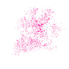 Pink spots. Pink watercolor blobs. Paint stains