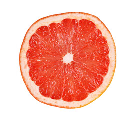 Half of grapefruit isolated on transparent background, PNG. - 555691862