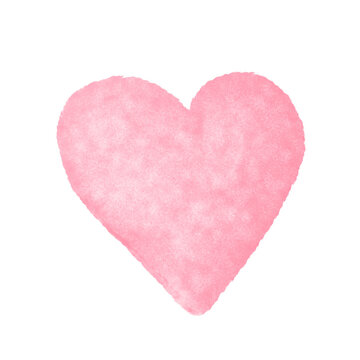 Pink heart. Valentines Day. Valentine Symbol.