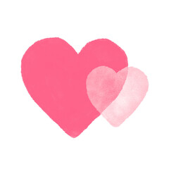 pink heart shapes. Valentines Day. Valentine Symbol.