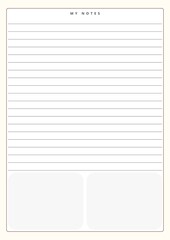 Digital Notes Templates | Goodnotes | Minimalist