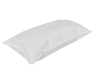 Fototapeta premium Mockup white rectangular pillow. 3d render