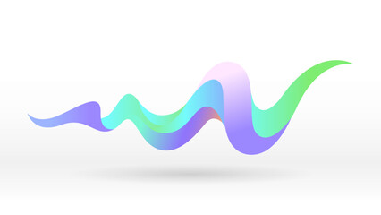 Motion sound wave pastel abstract vector background