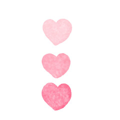 Fototapeta premium Pink hearts. Valentines Day. Valentine Symbol. 