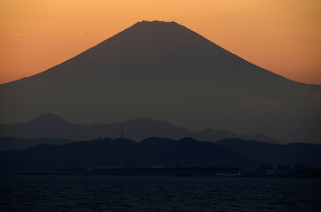 富士夕景