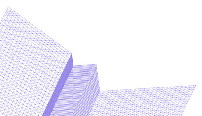 Fototapeta na wymiar Abstract architecture vector 3d illustration