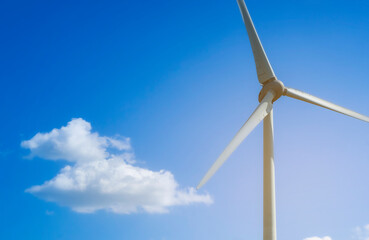wind turbine on sky