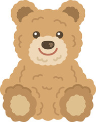 クマのぬいぐるみのイラスト