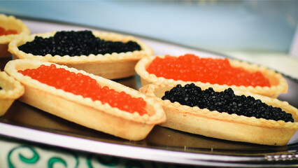 delicious delicacy dish on the festive table