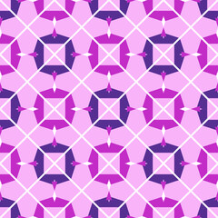 Seamless pattern with a simple composition on a pink background. Vector illustration