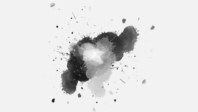 black splash. splashes black ink fluid ink splash transition. ink slow motion transition reveal. ink splatter compositing. Abstract slow motion ink splatter transition. watercolor paint brush stroke. 