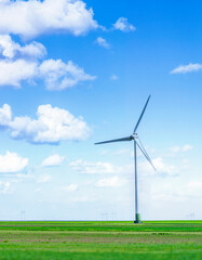 Fototapeta premium wind turbine on field