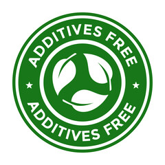 Additives Free badge vector logo template