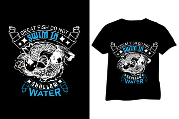 fishing typography t-shirt design