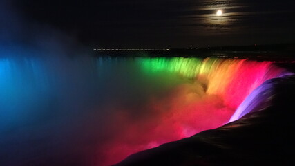 Chutes du Niagara de nuit