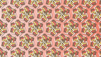 Modern Colored Geometrical textured vector pattern with decorative ornamental illustrations for desktop, wallpaper, background, texture