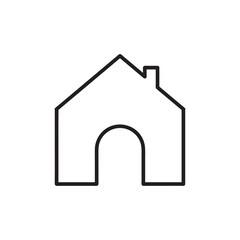Home icon flat design illustration