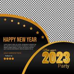 New Year Social Media Post Template | 2023 New Year Party |New year celebration| Happy New Year 2023| Welcome to New Year 2023	