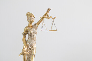 Obraz premium estatua de derecho diosa themis de la justicia mitologia griega