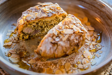 Morrocan bastila pastry desert