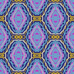  seamless geometric ethnic blue pattern