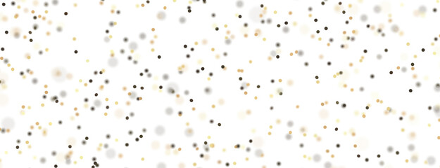 Glittering confetti on a transparent background. Holiday, birthday and Christmas decoration