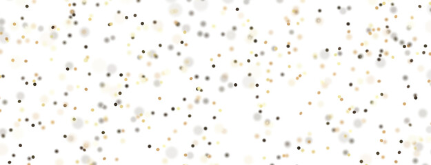 Glittering confetti on a transparent background. Holiday, birthday and Christmas decoration