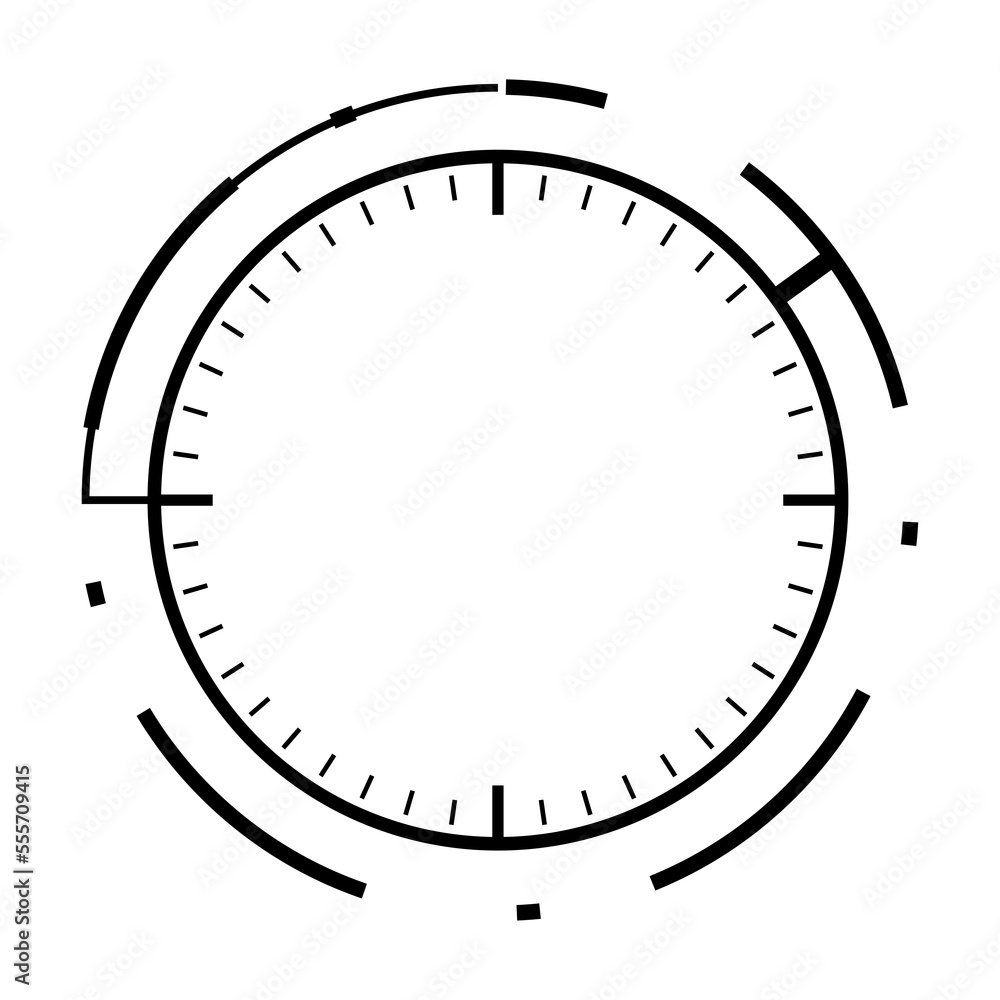 Poster sci-fi hub futuristic. fantastic circle shape technology abstract frame design element.