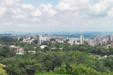 Fototapeta na wymiar vista aerea desde metro cable ciudad de pereira colombia 