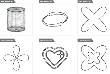 Retro futuristic elements for design. Retro futuristic graphic ornaments. For modern T-shirts designed. Futuristic. Vector illustration