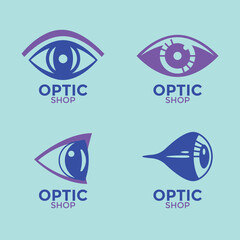 Optical Store Emblem Design Vector Illustration Template