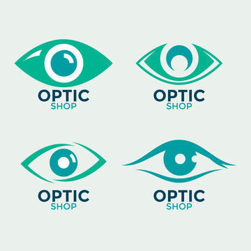 Optical Store Emblem Design Vector Illustration Template