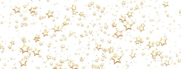 stars. Confetti celebration, Falling golden abstract decoration for party, birthday celebrate,