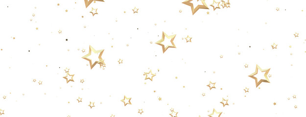 A gray whirlwind of golden snowflakes and stars. New