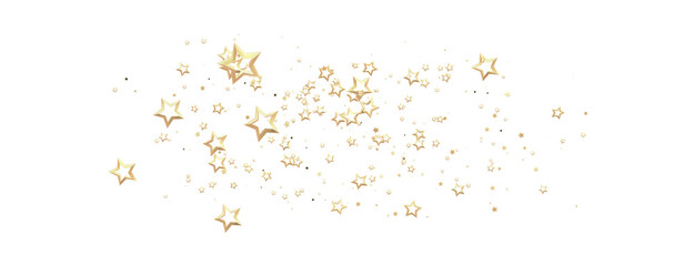 A gray whirlwind of golden snowflakes and stars. New