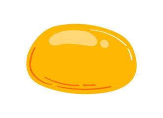 Japanese mochi rice dessert. Vector illustration isolated on white background	