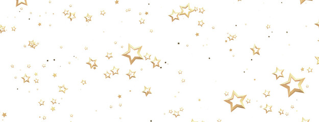 A gray whirlwind of golden snowflakes and stars. New