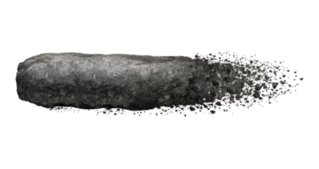 stone isolated transparency background.